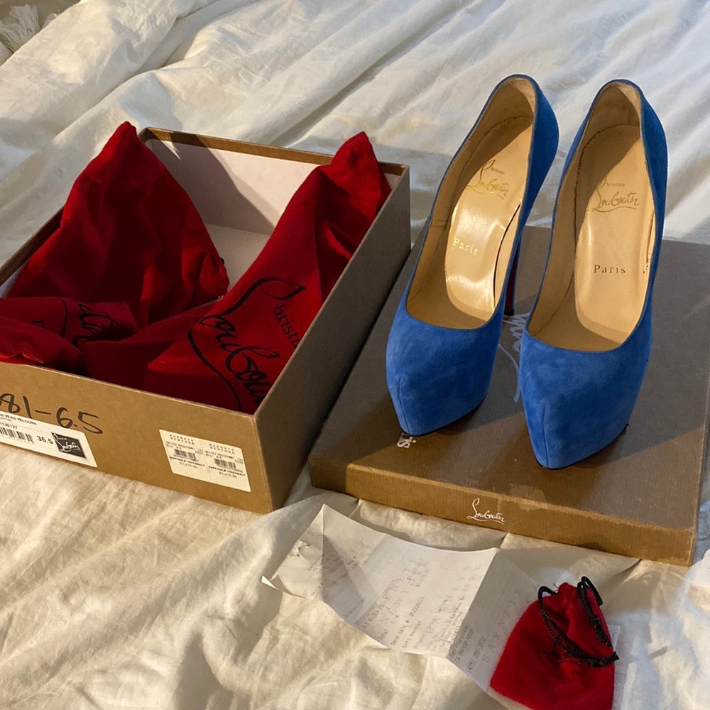 Royal blue Christain louboutin